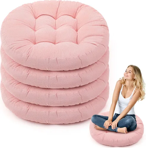 Miniatura 37 de Almohadas de suelo Jerify 22 x 22 Pulgadas Redondas Cuadradas Grandes Almohada de meditación para piso para aula Meditación para adultos Almohada