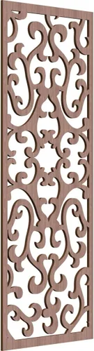 Miniatura 49 de Smithfield Paneles de pared decorativos de madera con calado, 13 3/8 pulgadas de ancho x 34 3/8 pulgadas de alto x 3/8 de alto, roble rojo rojo