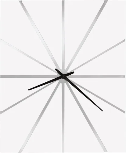 Howard Miller Reloj de pared Zander - Reloj analógico moderno grande, movimiento de cuarzo, funciona con pilas, acabado blanco, sala de estar,