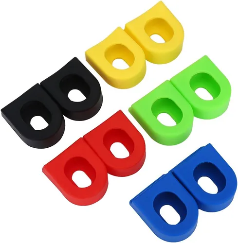 Miniatura 4 de Tbest Juego de 2 botas de manivela para bicicleta, funda de silicona, funda protectora de manivela para bicicleta (paquete de 2)