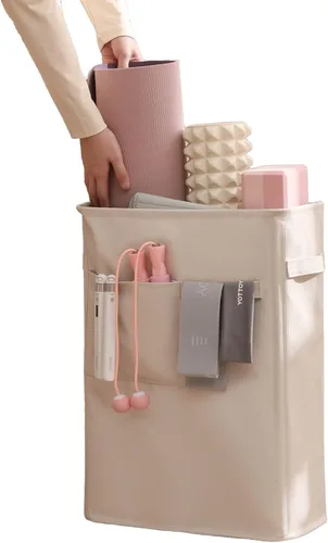 Miniatura 10 de Estante de almacenamiento para gimnasio en casa, organizador de entrenamiento, equipo de ejercicio para correas de esterilla de yoga, tapete de yoga