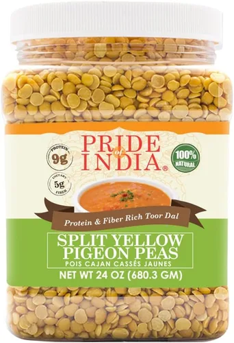 Miniatura 27 de Orgullo de la India - Lentejas Masur marrones enteras de la India, ricas en proteínas y fibra, 1.5 libras de frasco