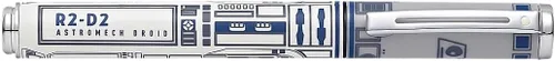 Miniatura 6 de Sheaffer Pop Star Wars R2-D2 - Pluma estilográfica con borde cromado y punta mediana