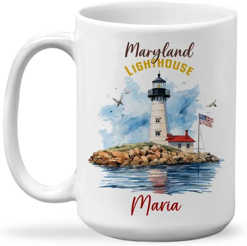 Miniatura 14 de Tazas de viaje con nombre personalizado Mount Rushmore National Memorial, tazas de viaje de cerámica personalizadas con diseño de lugar famoso