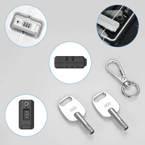Miniatura 8 de Llave maestra del equipaje 2PCS 008, para la cerradura de combinación del equipaje 008, cerradura del equipaje de la maleta
