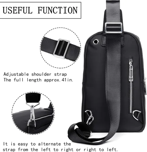 Miniatura 6 de FSD.WG Bandoleras cruzadas para hombres, mochila de viaje, senderismo, bolsa de pecho