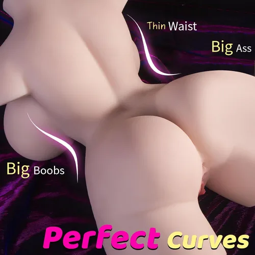 Miniatura 2 de Muñeca sexual de tamaño real de 19.2 libras para hombres, muñecas sexuales realistas con pechos grandes y trasero, masturbador 3 en 1, vagina