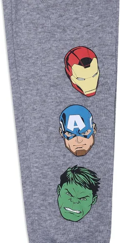 Miniatura 4 de Marvel Avengers Hulk, Captain America and Iron Man Boys Joggers 2 Pack for Toddler and Little Kids BlackGrey