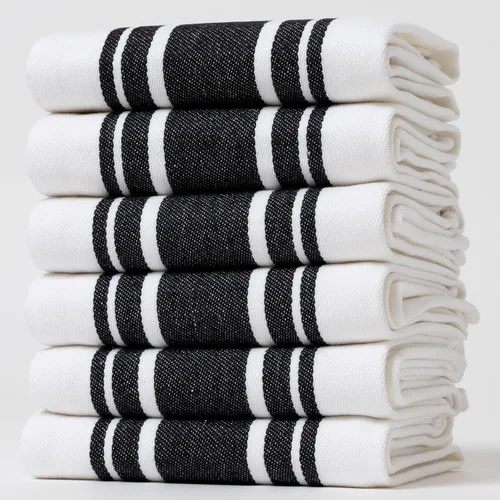 Miniatura 13 de Juego de Toallas de Cocina – Paquete de 3 (20 x 30 pulgadas) Extra Grandes de Algodón Premium para Cocina – Absorbentes – 100% Algodón – con Lazo
