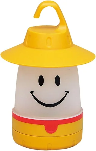 Linterna LED de sonrisa: linterna de camping nocturna portátil para niños (Diente de león)