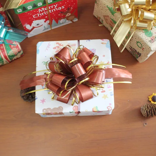 Miniatura 4 de 6 piezas de arcos tirados, arco de regalo de 15 cm, arcos tirados para Navidad, bodas, cestas de San Valentín, baby shower, día de la madre