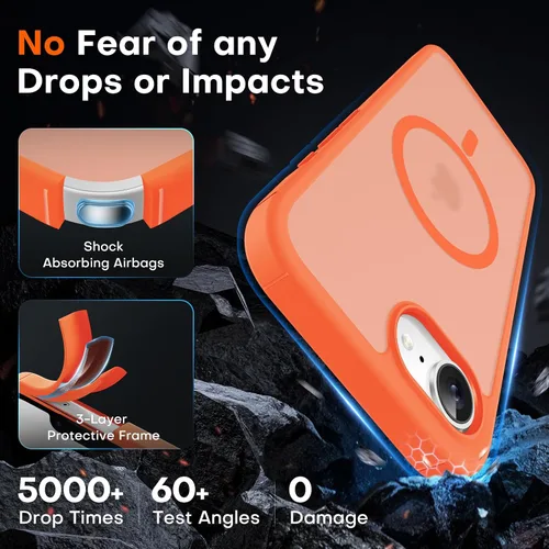 Miniatura 944 de TOCOL Funda para iPhone 11, compatible con Magsafe, protección completa de cámara, imanes integrados, protección contra caídas, funda translúcida