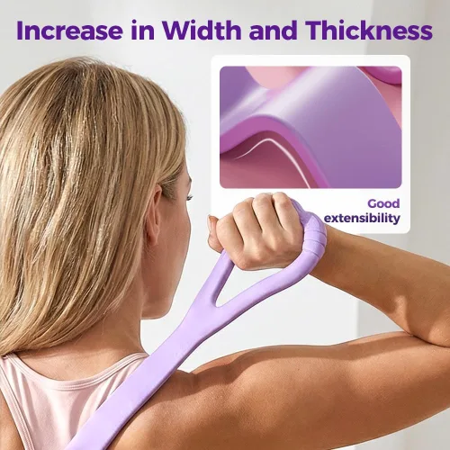 Miniatura 7 de Bandas de resistencia Figura 8 Bandas de ejercicio para mujer, bandas elásticas para entrenamiento, brazo, espalda, entrenamiento de hombro cuerdas