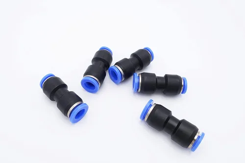 Miniatura 15 de Empuje para conectar, tubo de 1/2 pulgada de diámetro exterior x tubo de 1/4 pulgadas, conector de dos vías de unión recta de aire neumático