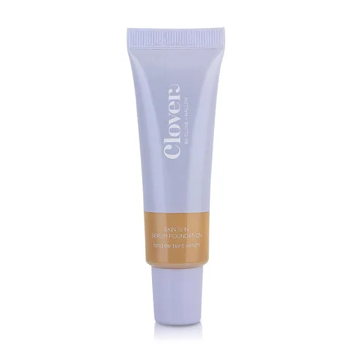 Miniatura 19 de Clover Skin Is In Serum Foundation Suero facial hidratante, base ligera, libre de crueldad animal y vegano, con escualano y cera de semillas de 10