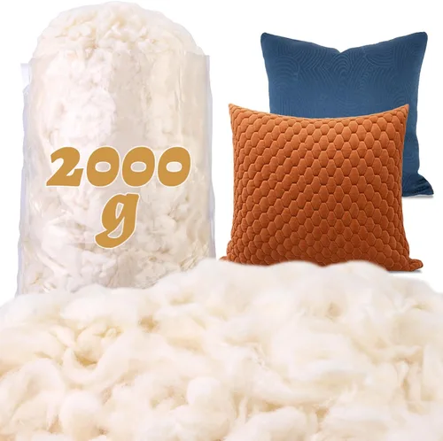 Algodón de 4.4 libras para relleno de almohada, relleno de algodón natural suave, relleno de fibra cálida de algodón para animales de peluche,