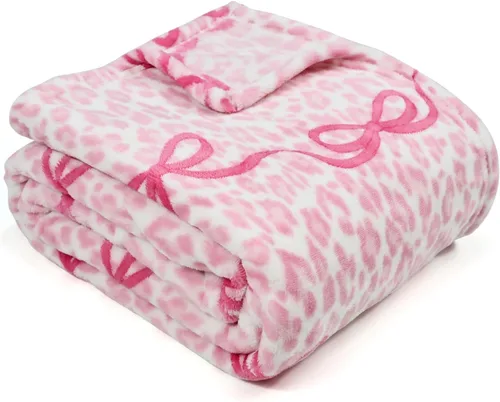 Miniatura 18 de Manta de cereza para niños, 50 x 60 pulgadas, suave y acogedora manta azul a cuadros para niñas y niños pequeños, ideal para decoración del hogar