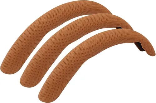 Miniatura 10 de 3 piezas Funda de Volante de Cuero Nappa - Ajuste a Presión de 15 Pulgadas Protector de Volante de Coche Antideslizante, Accesorios Universales
