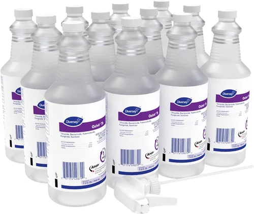 Oxivir Diversey 4277285 Tb Limpiador desinfectante líquido, peróxido de hidrógeno acelerado de grado hospitalario AHP, listo para usar, 32 onzas