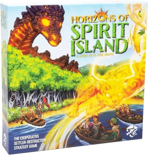 Greater Than Games | Horizons of Spirit Island | Juego de mesa de estrategia cooperativa | 1 a 3 jugadores | 90+ minutos | A partir de 14 años