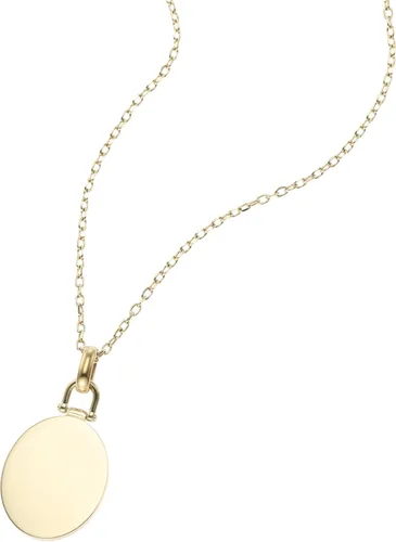 Miniatura 3 de Fossil - Collar de cadena con dije de acero inoxidable grabado y enchapado para mujer