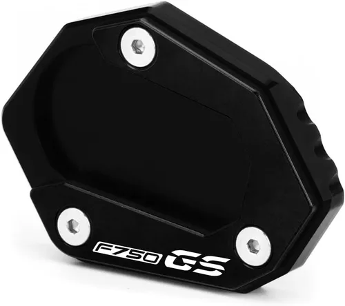 Soporte lateral para motocicleta Soporte Soporte Soporte Pad Compatible con BMW F750GS 2018-2023 | Soporte de placa de pie Ampliadora F750 GS F Negro