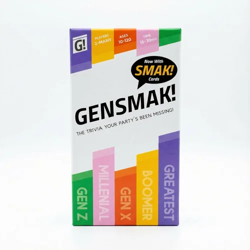 Miniatura 2 de GENSMAK! Juego de fiesta - Atractivo juego de trivia multigeneracional con pistas cómicas - Divertido para familiares y amigos, adultos