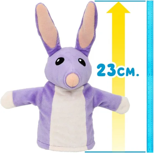 Miniatura 2 de Bluey Marioneta Bilby de mano de peluche, 8-9 pulgadas, suave, hecha para manos pequeñas, títeres de peluche para niños a partir de 3 años