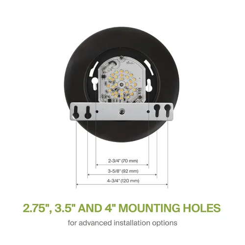 Miniatura 5 de ASD Paquete de 12 luces LED de disco de 4 pulgadas, 10 W 5CCT 2700 K-5000 K 685 lm CRI90+, luminaria de techo de montaje empotrado regulable, Bronce