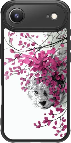 Miniatura 143 de FUNMIKO Funda para iPhone 16 Plus, carga inalámbrica y protección de grado militar, diseño floral moderno para mujeres y niñas, funda antideslizante