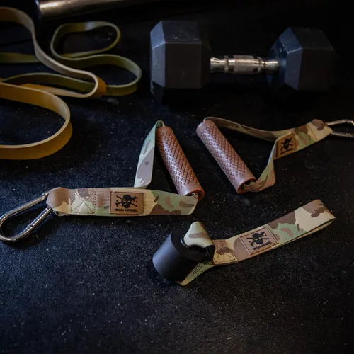 Miniatura 9 de Asas de banda de resistencia – Manijas de máquina de cable y anclaje de puerta para bandas de ejercicio, accesorio súper resistente para bandas