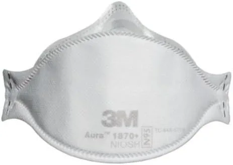 3M 1870 mask Pack of 20 Individually Wrapped 3 Panel Flat Fold Design Allows for Facial Movements Comfortable
