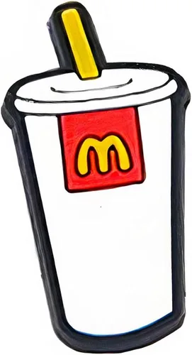 Miniatura 5 de 4 dijes para zapatos Mc Dõnàld Croc para zapatos de Mc Dõnàld. Colgantes de decoración de zapatos. Se adapta a la decoración de sandalias de zuecos
