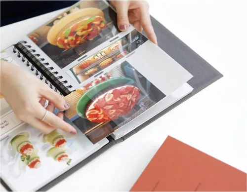 Miniatura 3 de Álbum de fotos con tapa dura coreana simple y estética, de 4 x 6 pulgadas, para parejas, familia, bebés, bodas. Tiene capacidad para 100 fotos