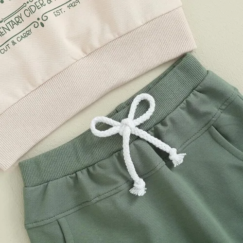 Miniatura 7 de LIOMENGZI Conjunto de pantalones de Halloween para bebé, camisas largas, sudadera de calabaza, pantalones para bebés, niños, otoño, Halloween