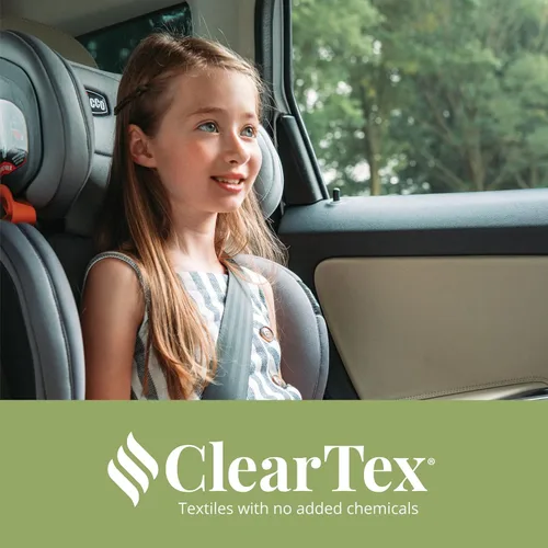 Miniatura 9 de Chicco KidFit ClearTex Plus 2 en 1 Asiento Elevador de Coche con Posicionamiento de Cinturón, asiento elevador sin respaldo y respaldo alto