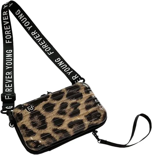 Miniatura 18 de Maleta multifuncional de viaje de PVC rígido, bolsa de maquillaje y artículos de tocador portátil para mujer, bolsa cruzada de almacenamiento