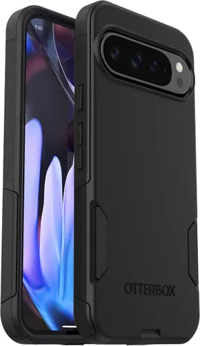 Miniatura 2 de OtterBox Funda para Google Pixel 9 Pro XL Commuter Series, color negro, ultra suave, compatible con carga inalámbrica, bordes elevados para proteger