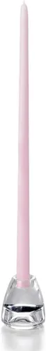 Miniatura 62 de yummi Velas cónicas color rosa claro de 12 pulgadas, 12 por paquete