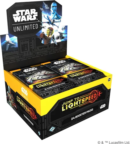 Asmodee Star Wars: Unlimited TCG Jump to Lightspeed Booster Display (juego de 24 paquetes de refuerzo) - Juego de cartas coleccionables para niños y