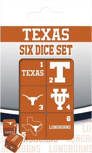 Miniatura 7 de MasterPieces Game Day - NCAA Clemson Tigers - Juego de 6 dados con logotipo del equipo, tamaño estándar D6
