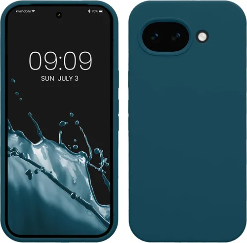 Miniatura 580 de kwmobile Funda Compatible con Google Pixel 6 Pro - Funda de teléfono de silicona TPU con acabado suave - Azul Arrecife