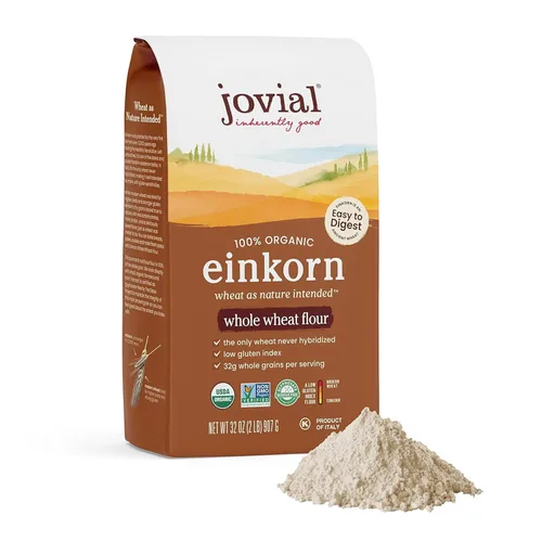 Miniatura 9 de Jovial Einkorn - Harina para hornear 100% orgánica Einkorn harina de trigo entero 100% grano entero Alto contenido en proteínas Sin OMG