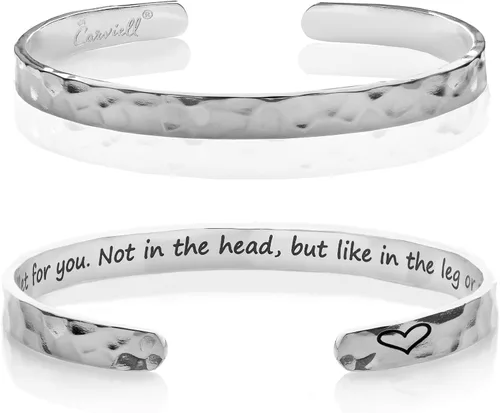 Miniatura 97 de Carviell Pulseras grabadas para mujer, inspiradoras, amistad, amor, mamá, hija, hermana, cristiana, graduación, conmemoración y regalos de boda, más