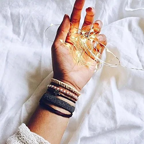Miniatura 2 de Pura Vida - Pulsera sólida 100 % impermeable, hecha a mano con dije revestido y correa ajustable