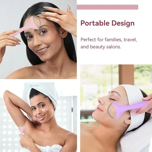Miniatura 5 de 2 unidades de removedor de vello facial de primavera, depiladora facial portátil para mujeres, herramientas de depilación facial Rem Spring