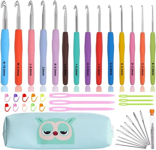 Miniatura 8 de Grandes Ganchos de Crochet, Ganchos de Crochet de 15 mm 12 mm 10 mm 9 mm 8 mm 7 mm 6,5 mm para Hilo Grueso