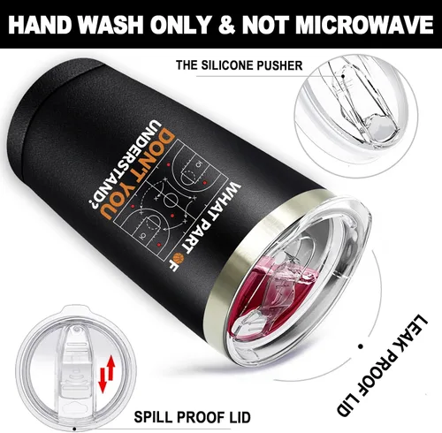 Miniatura 7 de SpenMeta Regalos de baloncesto para hombres, Navidad, regalo de cumpleaños para jugadores de baloncesto, entrenadores, amantes – Vaso de baloncesto