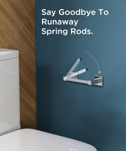Miniatura 84 de FORIOUS Soporte de pared para papel higiénico, soporte de rollo de papel higiénico de doble poste giratorio de acero inoxidable para baño, Blanco