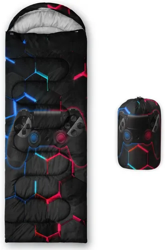 Miniatura 19 de Axolotl Saco de Dormir de Unicornio para Niños y Niñas – Sacos de Dormir Ligeros Cálidos para Clima Frío, Saco de Dormir Portátil Impermeable